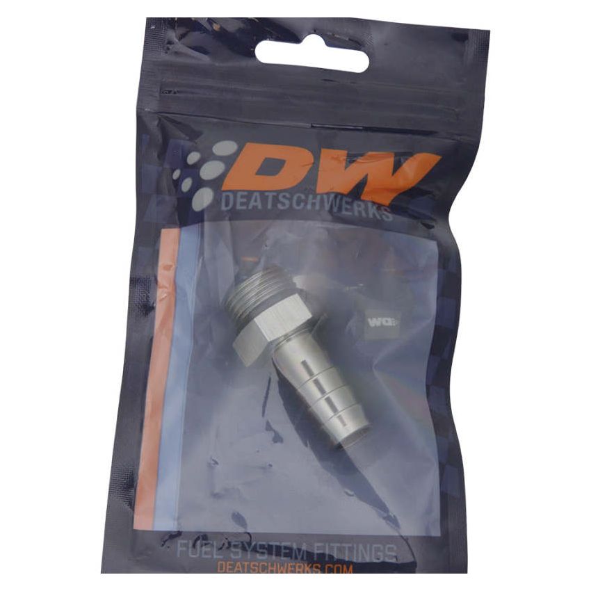 DeatschWerks 8AN ORB Male To 1/2in. Male Triple Barb Fitting (Incl. O-Ring)