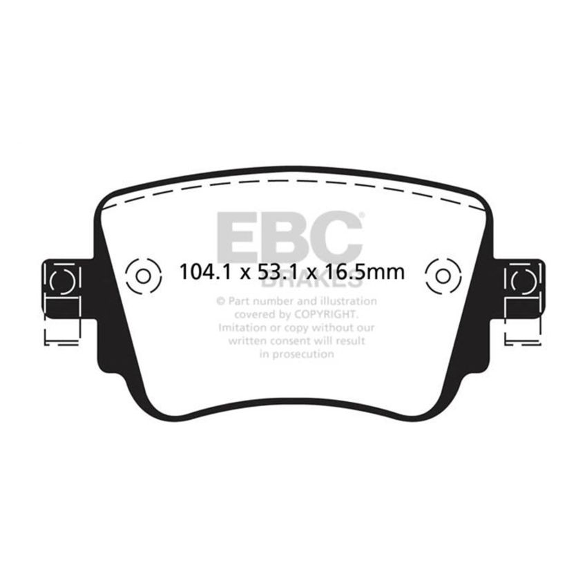 EBC UD1779 15-21 Volkswagen GTi 2.0 Turbo Ultimax2 Rear Brake Pads