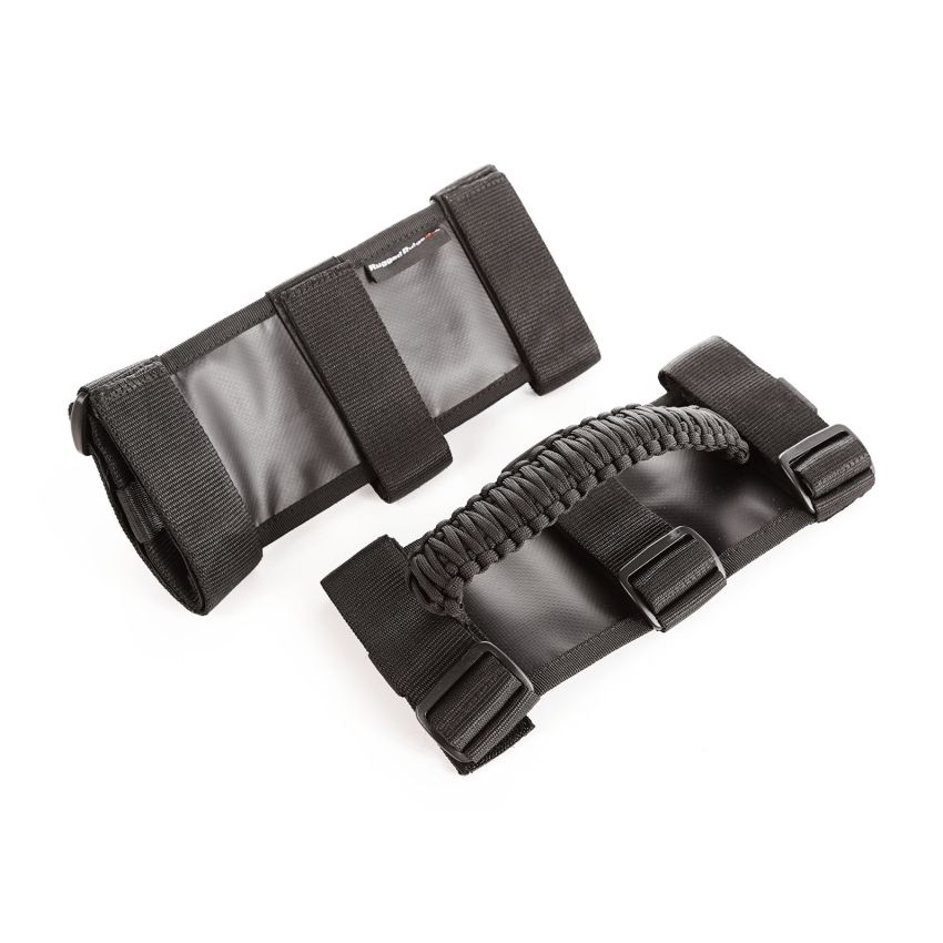 Rugged Ridge Paracord Grab Handles Black/Black Pair