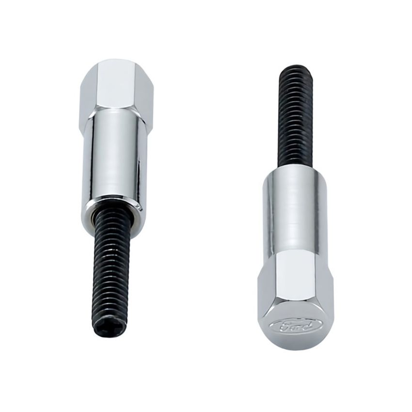 FORD FRD302-315 Valve Cove Bolt Kit 4pk Chrome w/Ford Logo