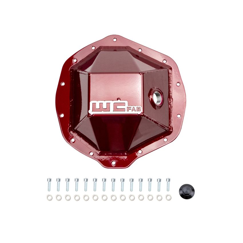 Wehrli WCF100113-FO 01-19 Chevrolet Duramax/03-19 Dodge Cummins 11.5in AAM Rear Diff. Cover - Fluorescent Orange