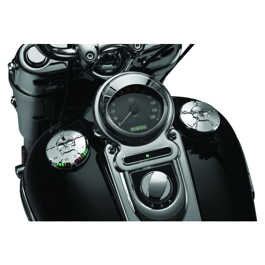 Kuryakyn 7358 Zombie Gas Cap Vented Chrome