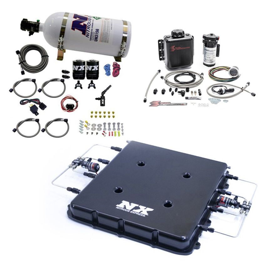 Nitrous Express 20939BMF-10 Nitrous & Water Methanol System w/Billet LT4 Supercharger Lid