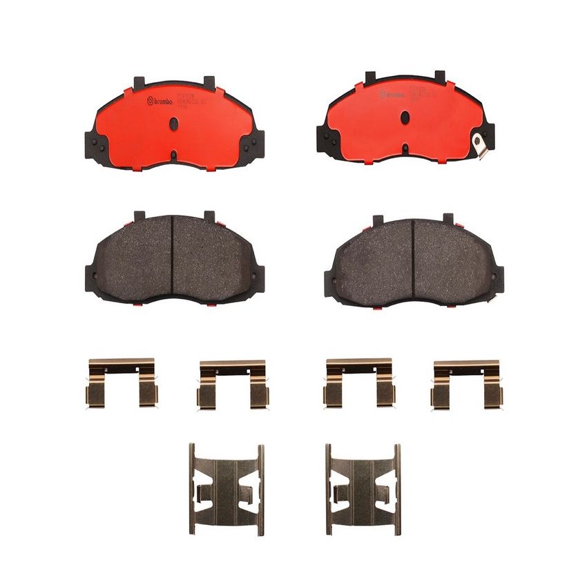 Brembo P24102N Premium NAO Ceramic OE Equivalent Pad