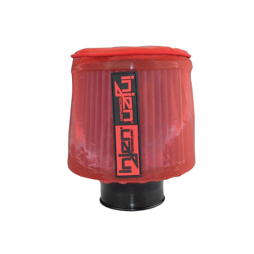 Injen Red Water Repellant Pre-Filter fits X-1010 X-1011 X-1017 X-1020 5in Base/5in Tall/4in Top