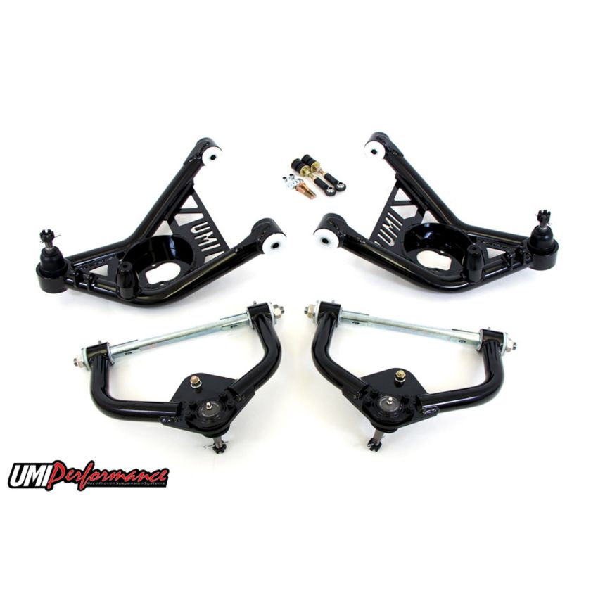 UMI Performance 265253-1-B 70-81 GM F-Body Front A-arm Kit Delrin Bushings Tall Ball Joints