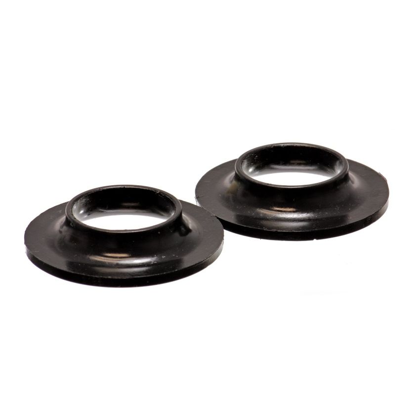 Energy Suspension Universal 2 1/8in ID 4 1/8in OD 13/16in H Black Coil Spring Isolators (2 per set)