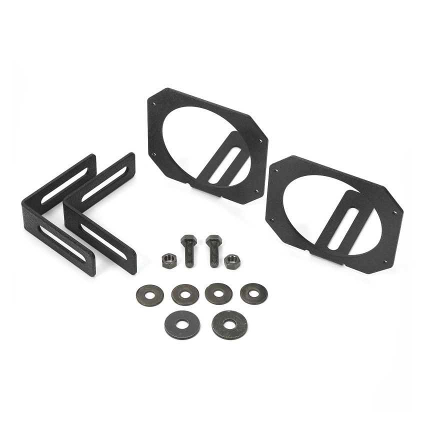 Rugged Ridge 07-18 Jeep Wrangler JK 3.5in Round / 3in Cube LED Light Mount Brackets