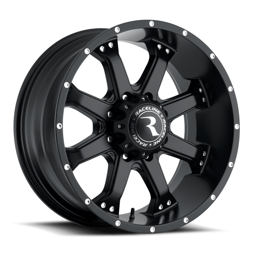 Raceline 991B Assault 17x9in / 6x139.7 BP / 25mm Offset / 106.1mm Bore - Satin Black Wheel