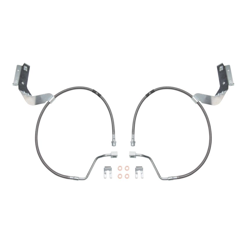 ICON 61110 2017+ Ford F-250/F-350 Front 4.5 & 7in Extended SS Brake Line Kit