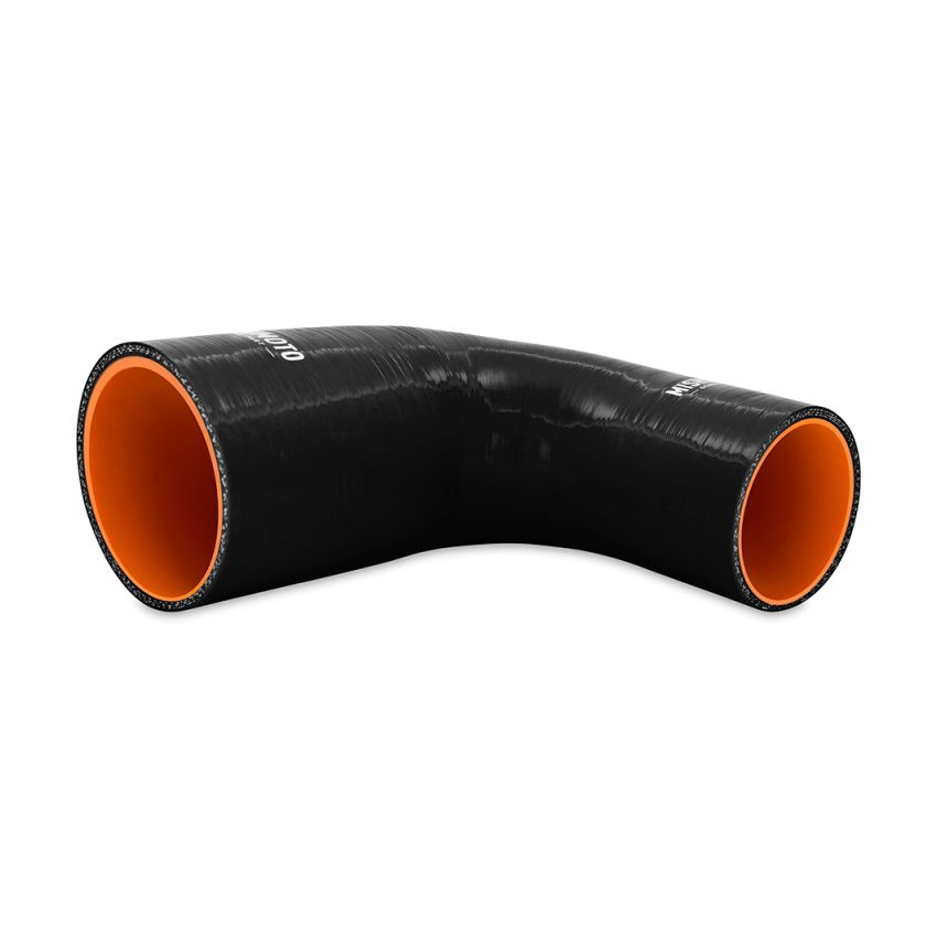 Mishimoto Silicone Reducer Coupler 90 Degree 2.5in to 3.25in - Black
