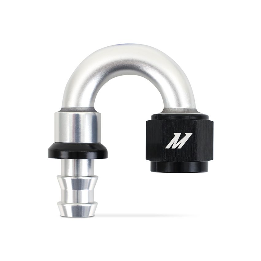 Mishimoto 180 Degree Push Lock Fitting - 8AN