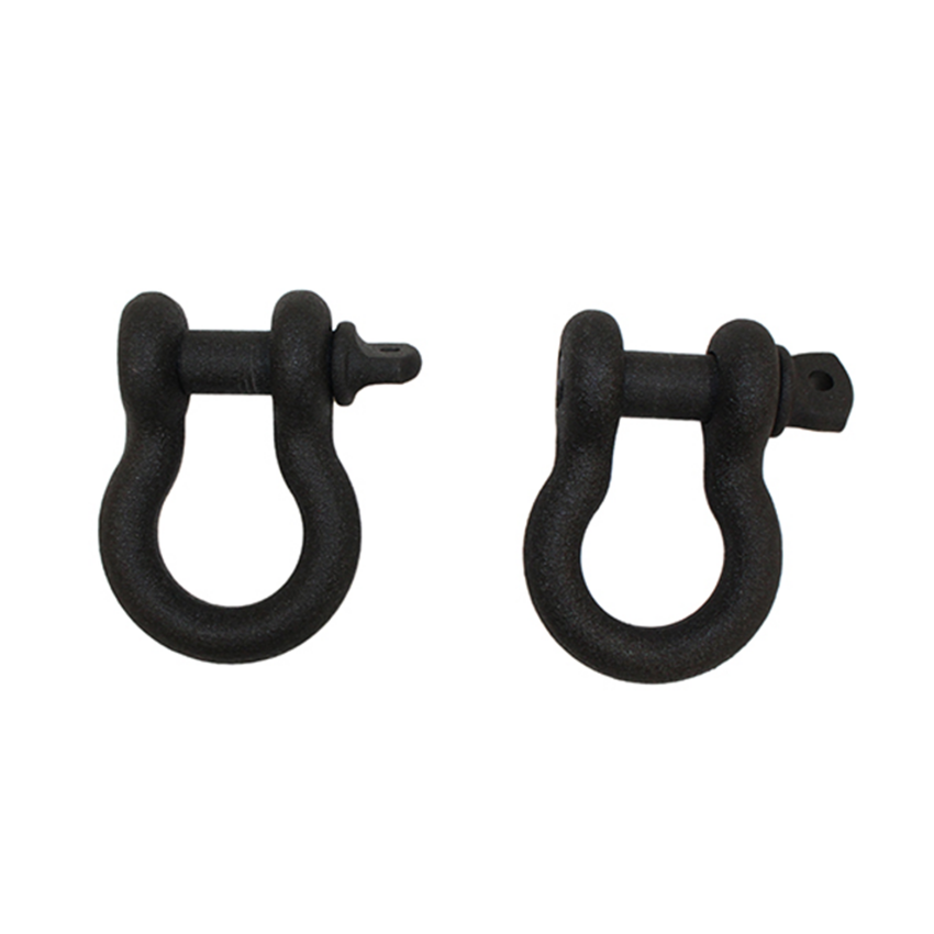 Fishbone Offroad D Ring 3/4In Gloss - Black 2 Piece Set