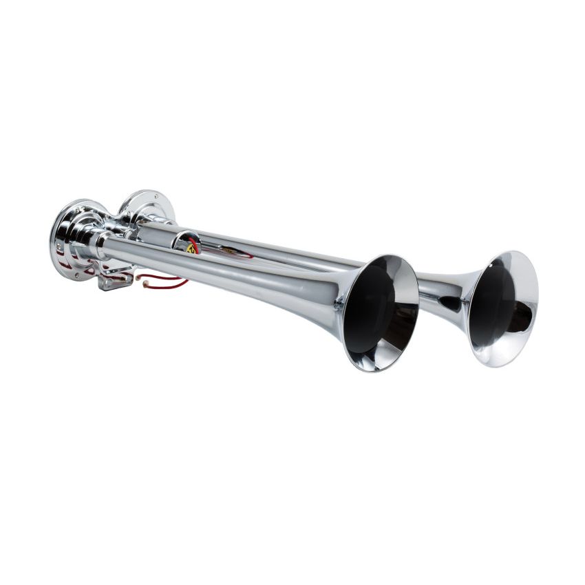 Kleinn Air Horns 102 Kleinn Chrome Dual Horn/ 15In/12.25In - Chrome-Plated Zinc Alloy