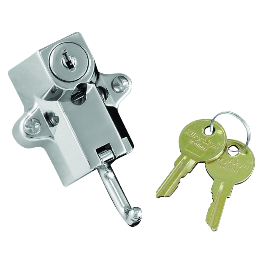 Kuryakyn 4220 Universal Helmet Lock 7/8in-1-1/4in Mount Chrome