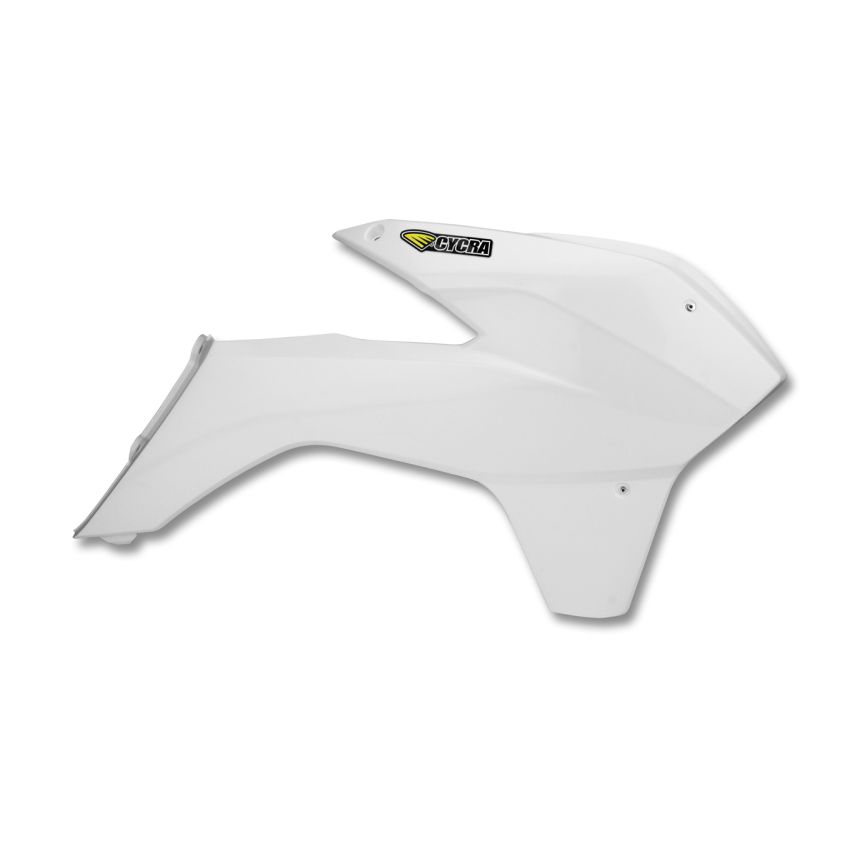 Cycra 1CYC-1899-42 13-15 KTM 125 SX Powerflow Radiator Shrouds - White