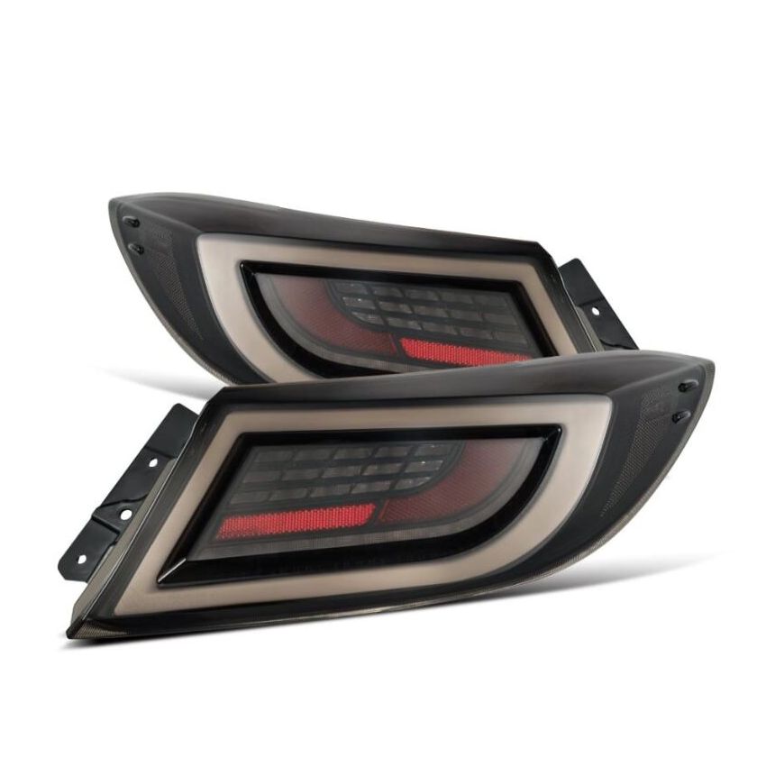 AlphaRex 675020 22-24 Toyota GR86 LUXX LED Taillights Black Smoke
