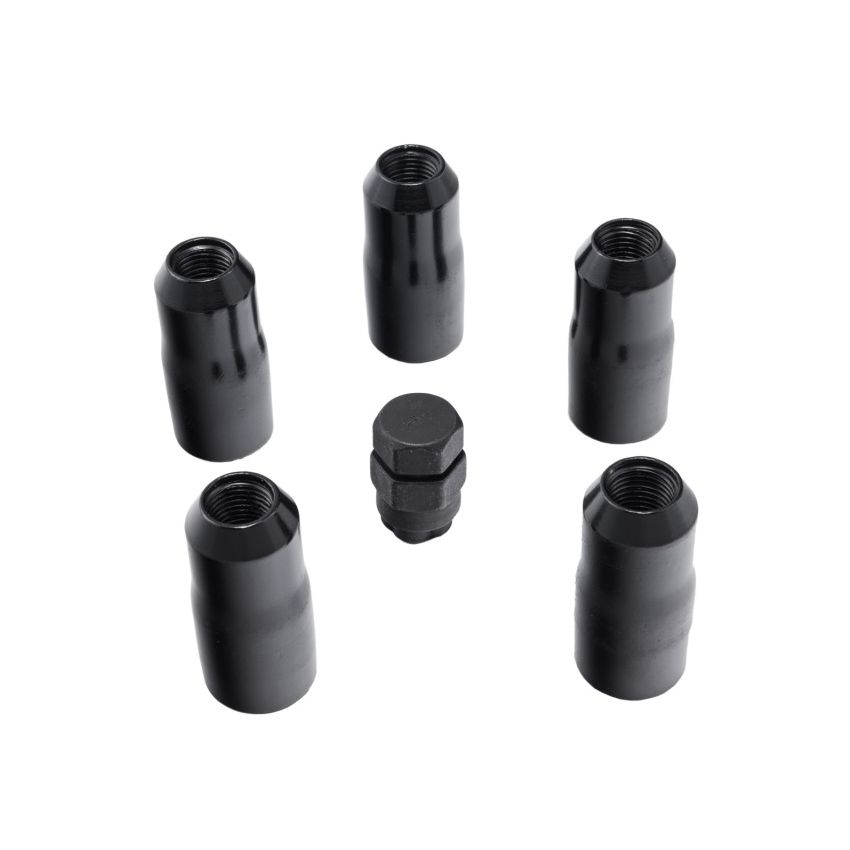 Rugged Ridge 18-20 Jeep Wrangler JL/JLU Black M14-1.5 Wheel Lock Nut Set w/Key
