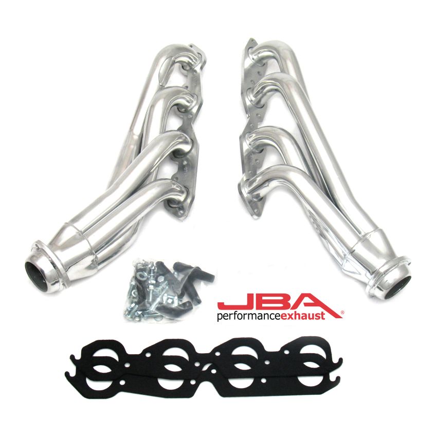 JBA 01-03 Gm Truck 8.1L BBC w/o EGR/A.I.R. 1-3/4in Primary Silver Ctd Cat4Ward Header
