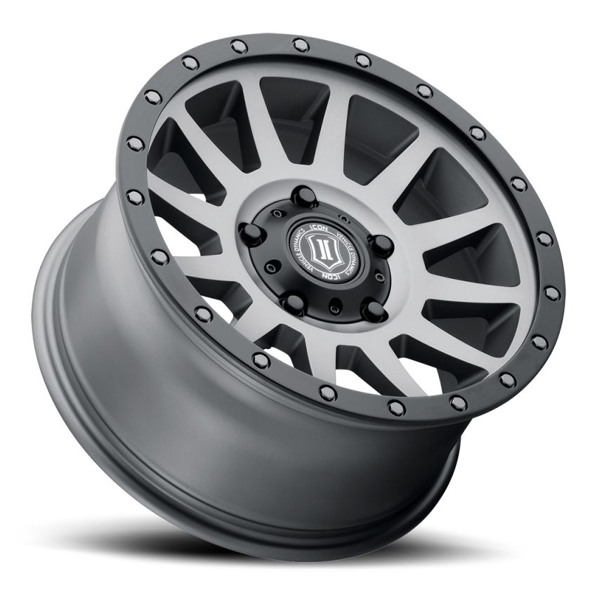 ICON 2017855557TT Compression 17x8.5 5x150 25mm Offset 5.75in BS 110.1mm Bore Titanium Wheel