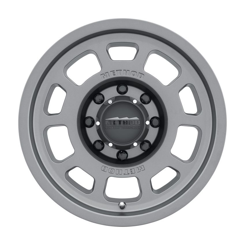 Method MR705 17x8.5 0mm Offset 8x170 130.81mm CB Titanium Wheel