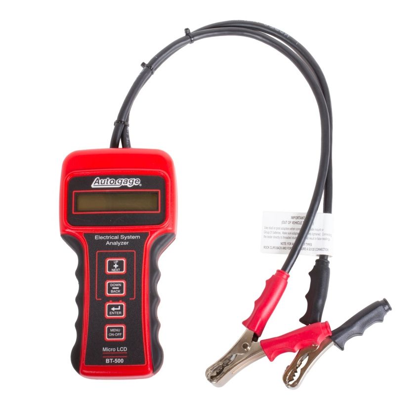 AutoMeter BT-500 BATTERY TESTER, 6/12/24V, AUTOGAGE