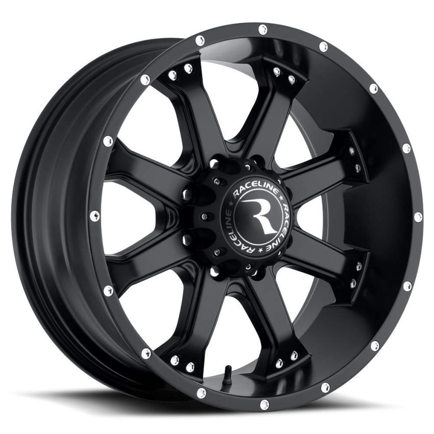 Raceline 991B Assault 17x9in / 6x139.7 BP / 25mm Offset / 106.1mm Bore - Satin Black Wheel