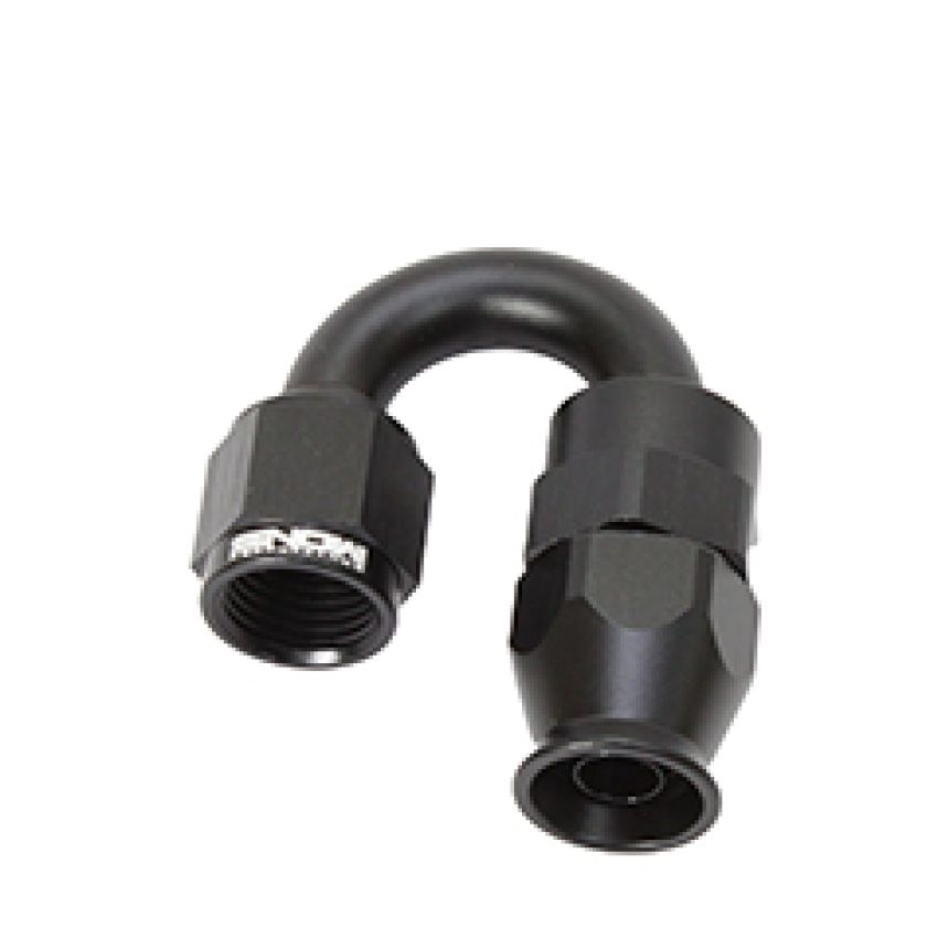 Snow -6AN 180 Degree PTFE Hose End (Black)