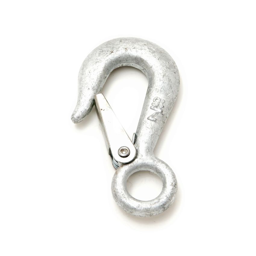 Forney 61085 Eye Snap Hook with Latch, 7/16-Inch