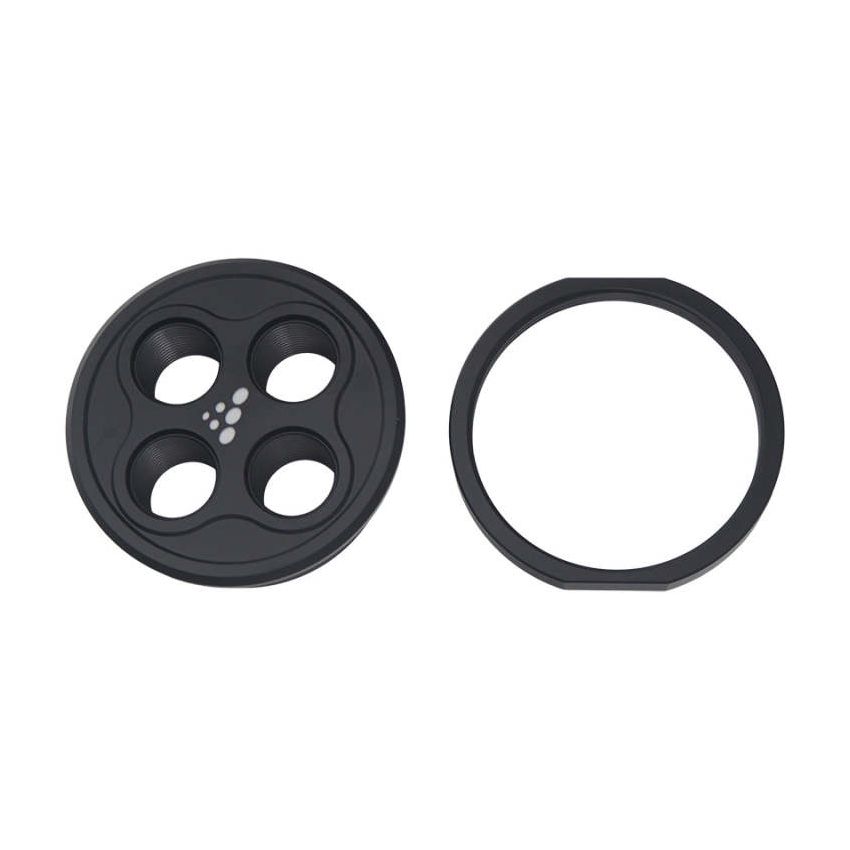 DeatschWerks Quad 10AN ORB Bulkhead - Anodized Matte Black