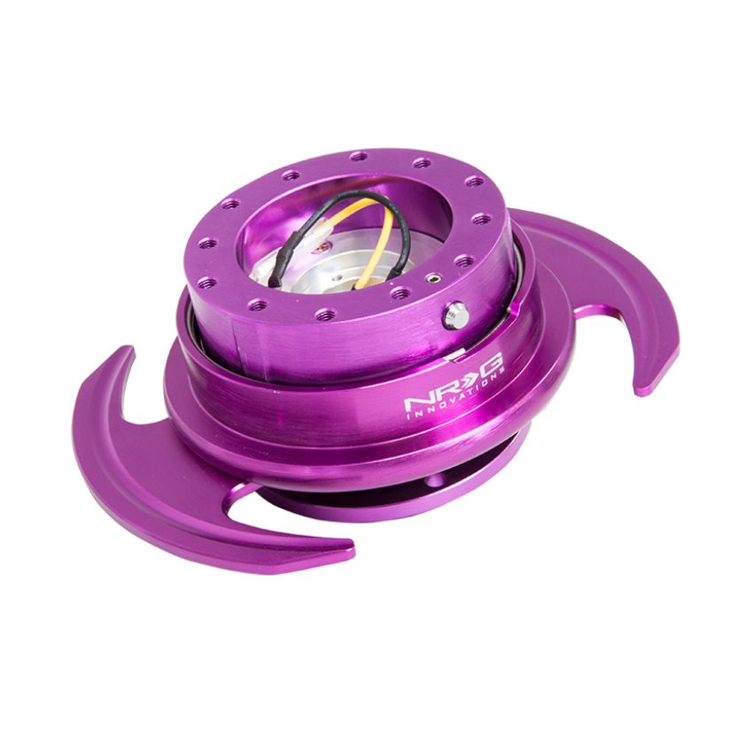 NRG SRK-650PP Quick Release Kit Gen 3.0 - Purple Body / Purple Ring w/Handles