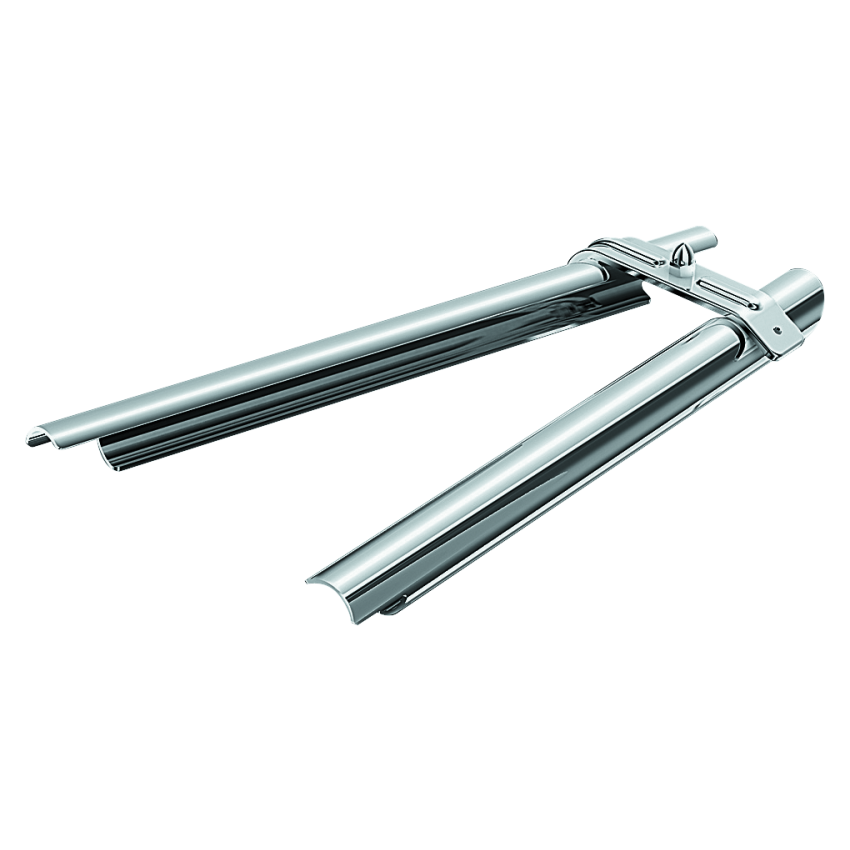 Kuryakyn 7853 Downtube Covers 00-06 Softail Chrome