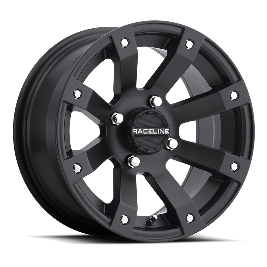 Raceline A79 Scorpion 12x7in / 4x110 BP / -47mm Offset / 83.8mm Bore - Satin Black Wheel