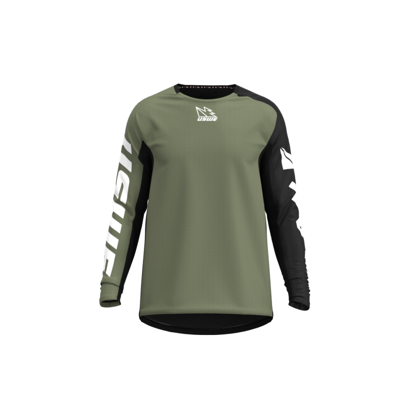 USWE 80951021050106 Kalk Off-Road Jersey Olive Green - Large