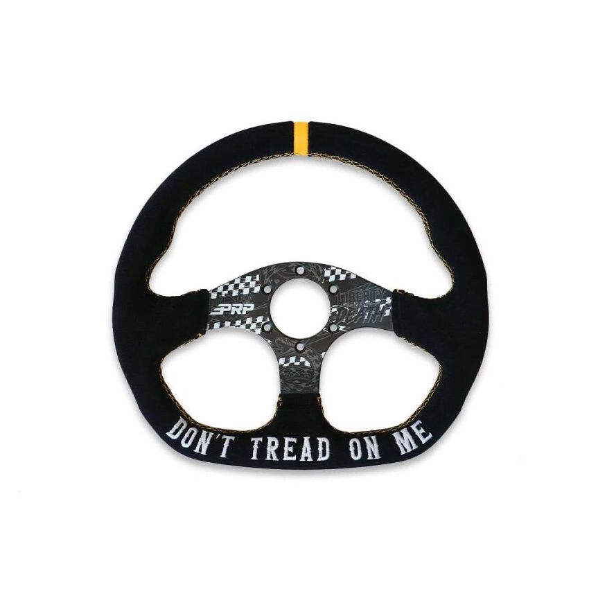 PRP Seats G248-TR PRP Dont Tread on Me Comp-R Suede Steering Wheel (D-Shaped)
