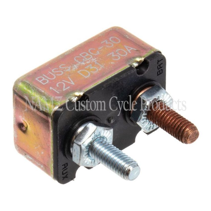 NAMZ NCB-3001 Universal 30-AMP Circuit Breaker 10/32in. Studs - Single (OEM 74599-77B)