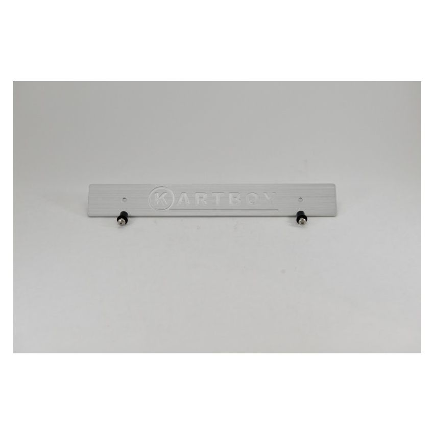 Kartboy Front License Plate Delete - Silver