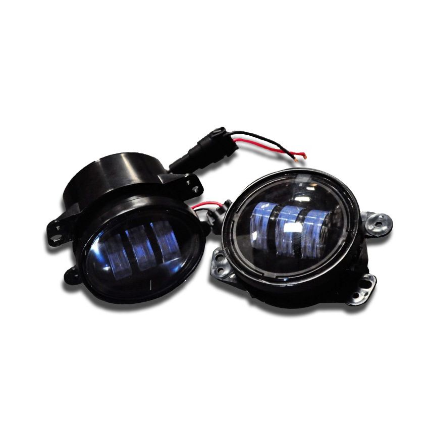 DV8 Offroad 07-18 Jeep Wrangler JK 4in 30W LED Replacement Fog Lights