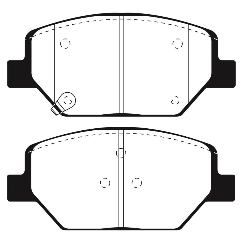EBC Brakes UD1886 Ultimax OEM Replacement Brake Pads
