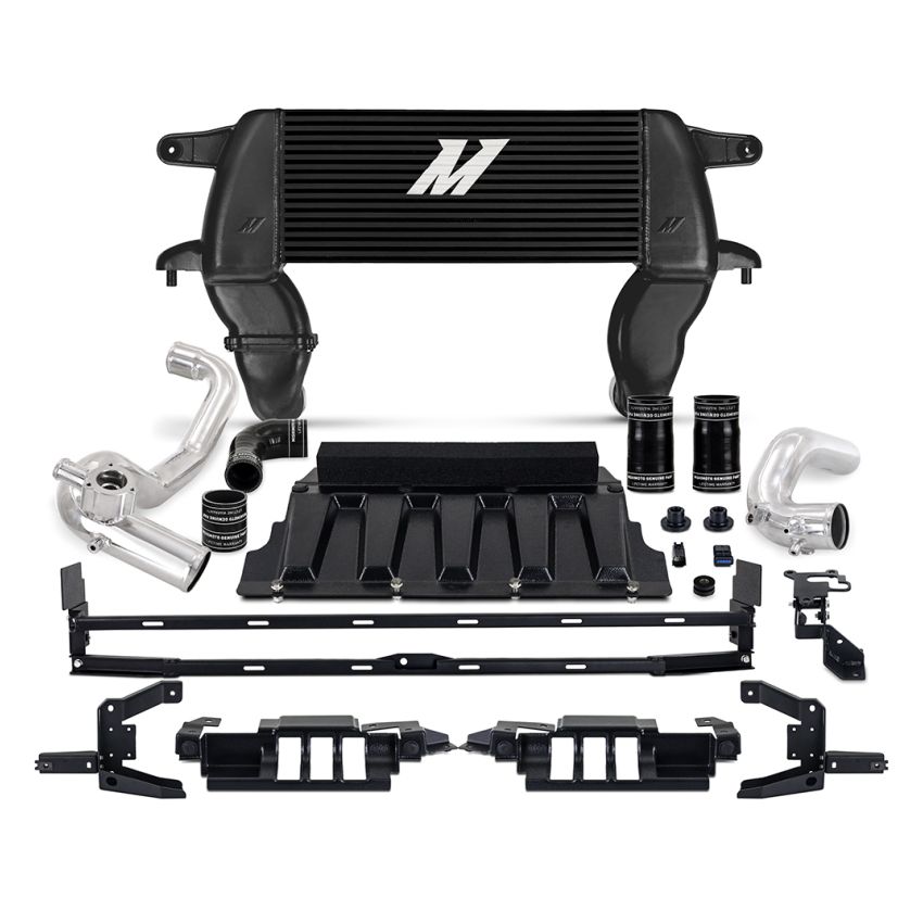 Mishimoto MMINT-BR23-21HKBKP 21+ Bronco 2.3L High Mount INT Kit BK Core P Pipes
