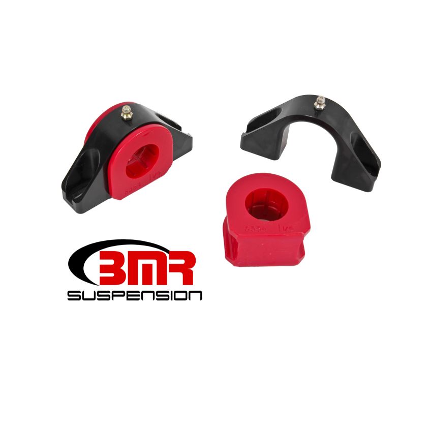 BMR Suspension SMK009 Sway Bar Mount, Billet Alum Mount, 1.25 Inch Poly Bushings