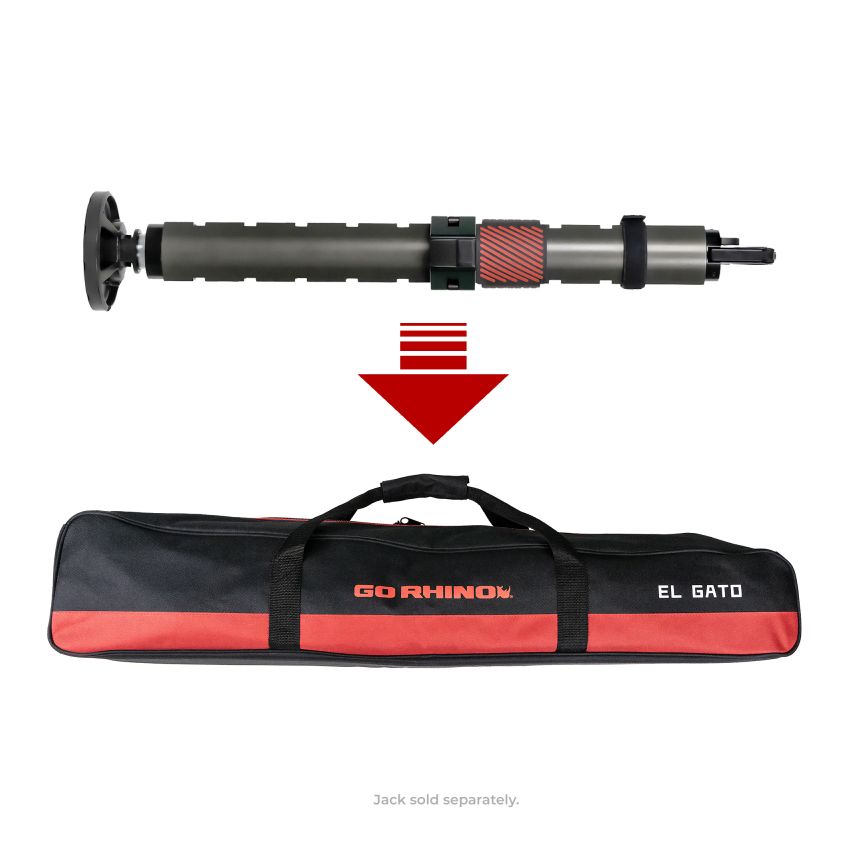 Go Rhino XG-RJ50050B XVenture Gear El Gato EG1 Hydraulic Jack Bag - Black/Red Nylon