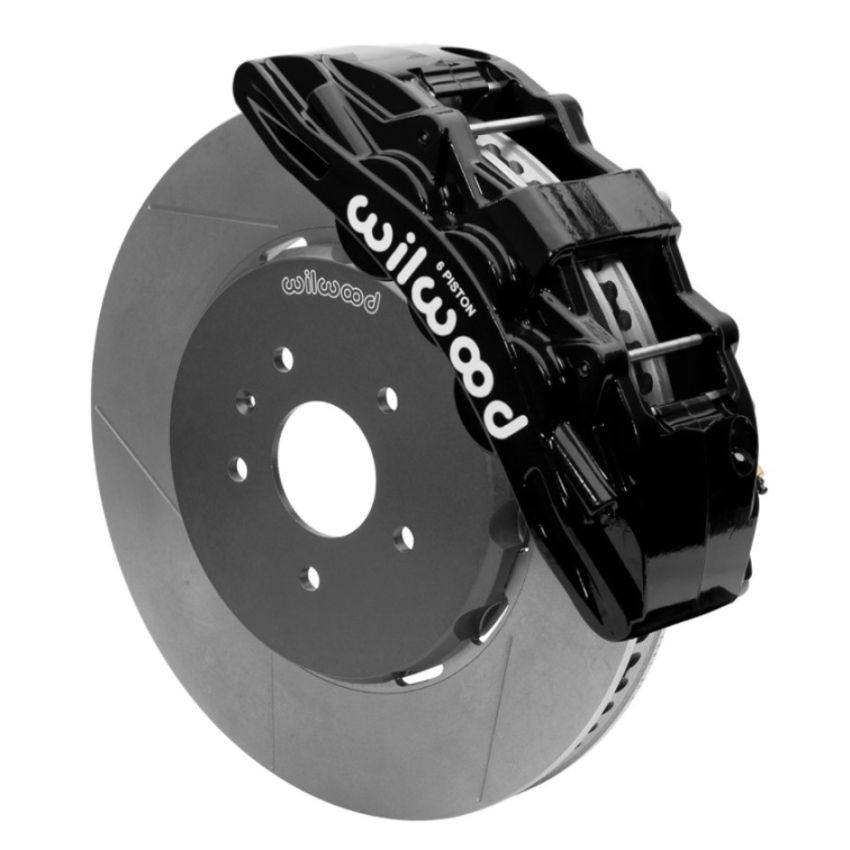 Wilwood 140-15743 SX6R Front Brake Kit 15in Slotted Black w/ Lines 14+ Chevy Corvette C7