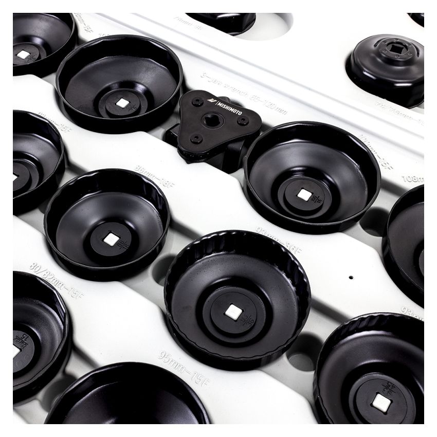 Mishimoto Oil Filter Wrench Set Cup Style (30pc)