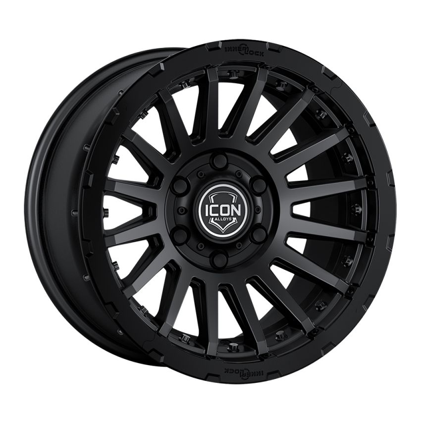 ICON Recon Pro 17x8.5 6x5.5 0mm Offset 4.75in BS 106.1mm Bore Satin Black Wheel