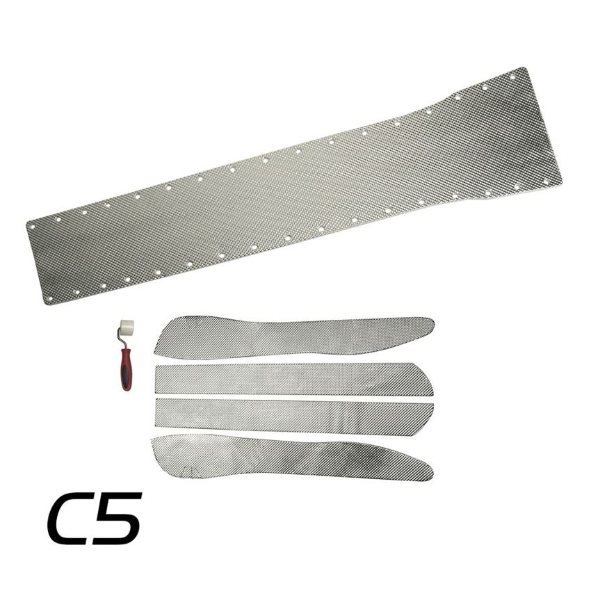 Design Engineering 50530 Transmission Tunnel Plate Shield Kit Chevy Corvette C5 5pc