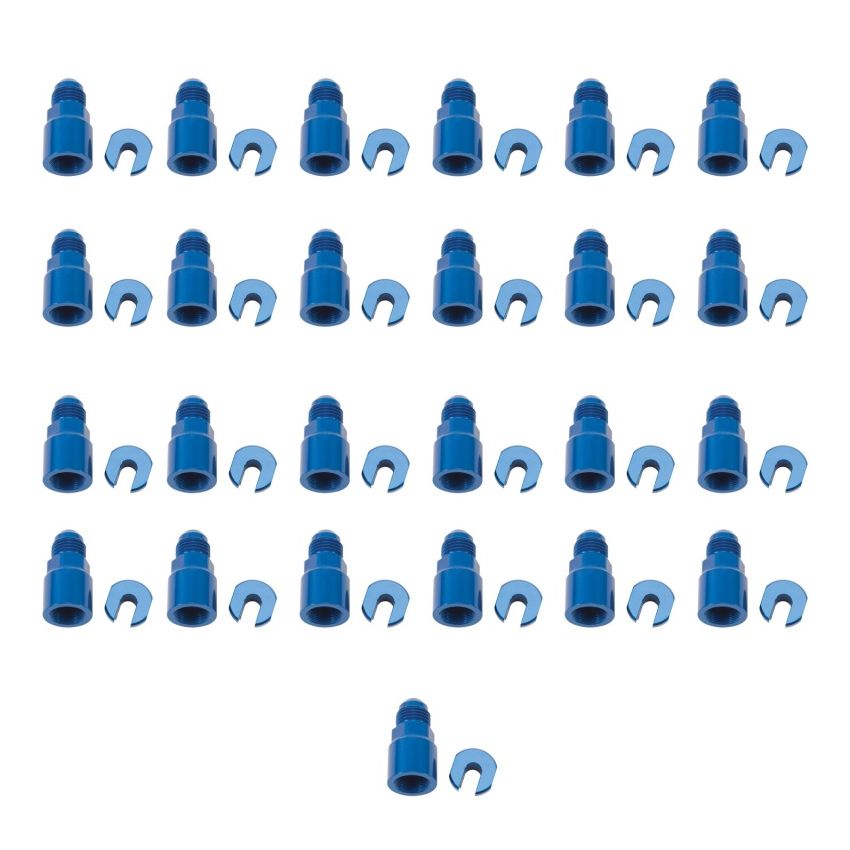 Russell Performance -6 AN Male to 3/8in SAE Quick-Disc Female EFI Adapter Fitting(Bulk Qty 25)-Blue