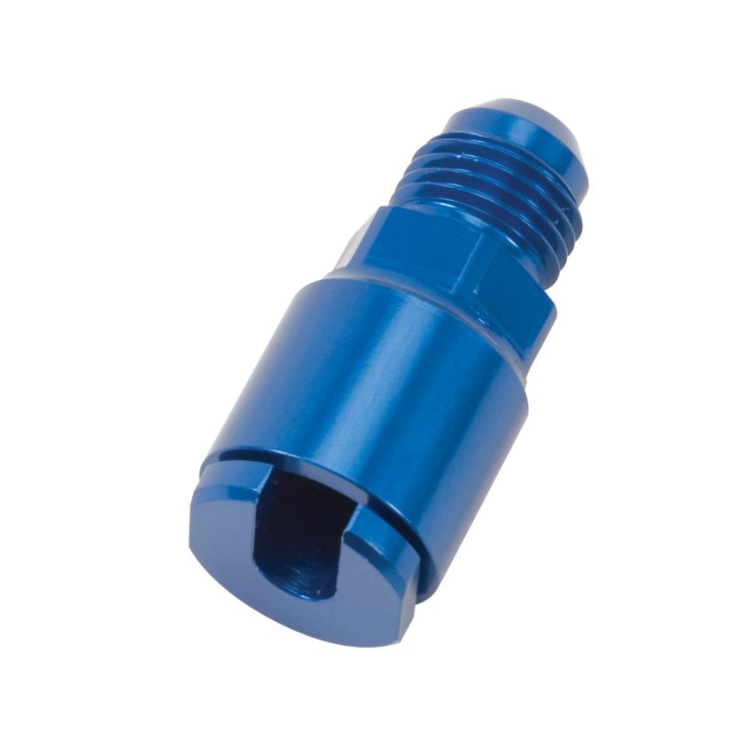 Russell Performance -6 AN male to 1/4in SAE Quick-Disconnect Female (Blue Single)