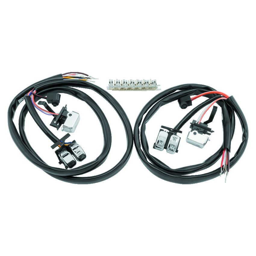 TwinPower 482691 Twin Power 07-10 FLH FLT FXST FLST FXD XL Chrome Handlebar Switch Kit