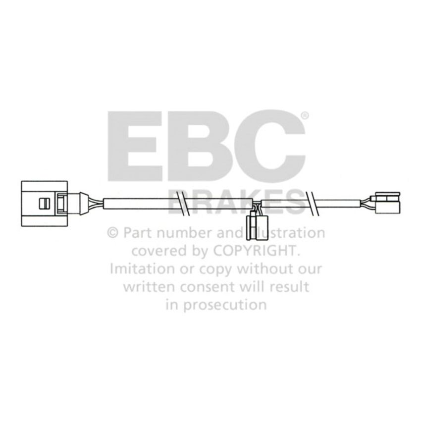 EBC 2008 Porsche Cayenne (1st Gen) 4.8L Turbo Rear Wear Leads